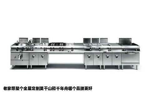 老家想整个全屋定制莫干山和千年舟哪个品牌更好