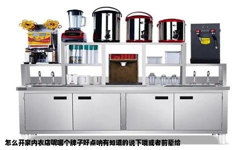怎么开家内衣店呢哪个牌子好点呐有知道的说下哦或者前辈给