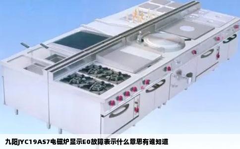 九阳JYC19AS7电磁炉显示E0故障表示什么意思有谁知道