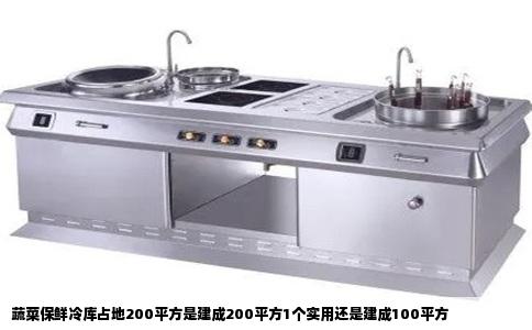 蔬菜保鲜冷库占地200平方是建成200平方1个实用还是建成100平方