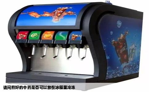 请问煎好的中药是否可以放在冰箱里冷冻