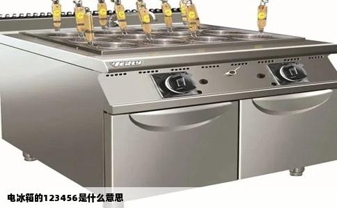 电冰箱的123456是什么意思