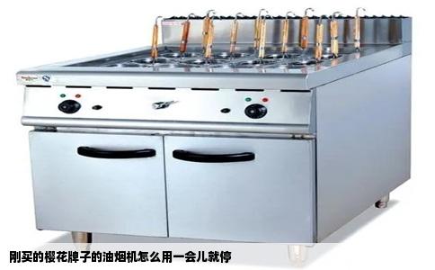 刚买的樱花牌子的油烟机怎么用一会儿就停