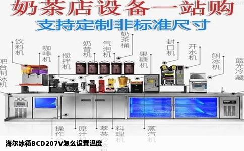 海尔冰箱BCD207V怎么设置温度