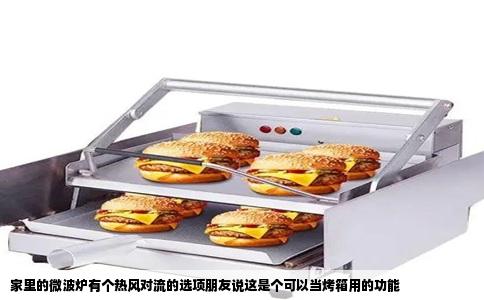 家里的微波炉有个热风对流的选项朋友说这是个可以当烤箱用的功能