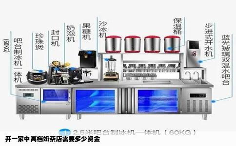 开一家中高档奶茶店需要多少资金