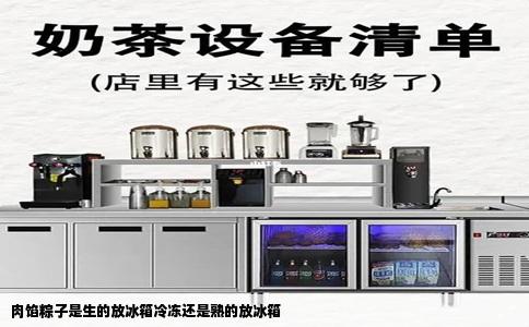 肉馅粽子是生的放冰箱冷冻还是熟的放冰箱