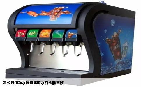 怎么知道净水器过滤的水能不能直饮