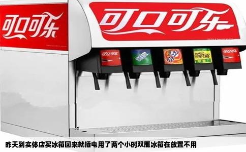 昨天到实体店买冰箱回来就插电用了两个小时双鹿冰箱在放置不用